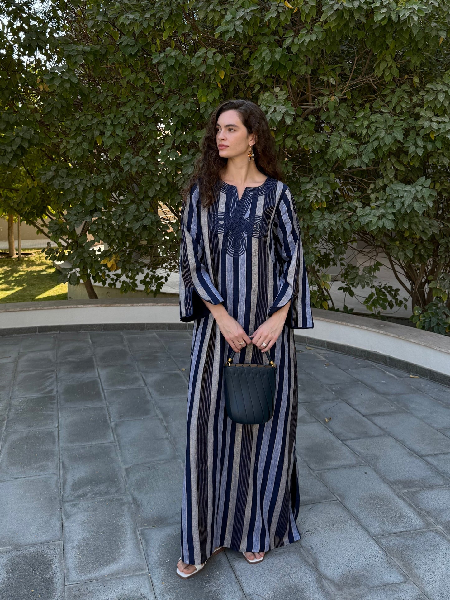 Nile Kaftan - Dark Blue