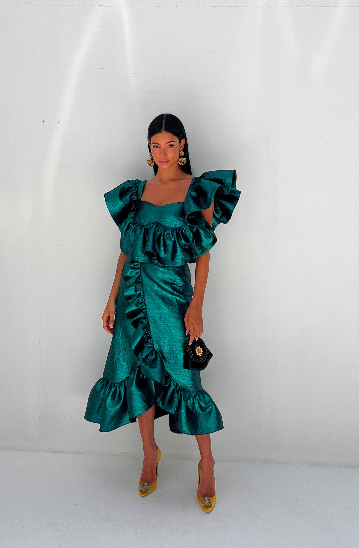 Green Long Skirt - EDS026