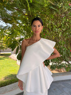 White Frill Dress