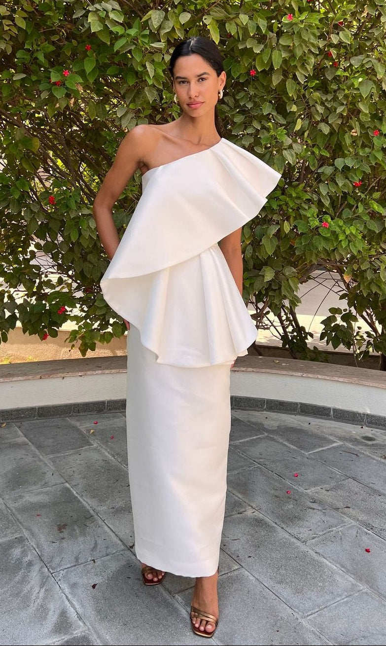 White Frill Dress