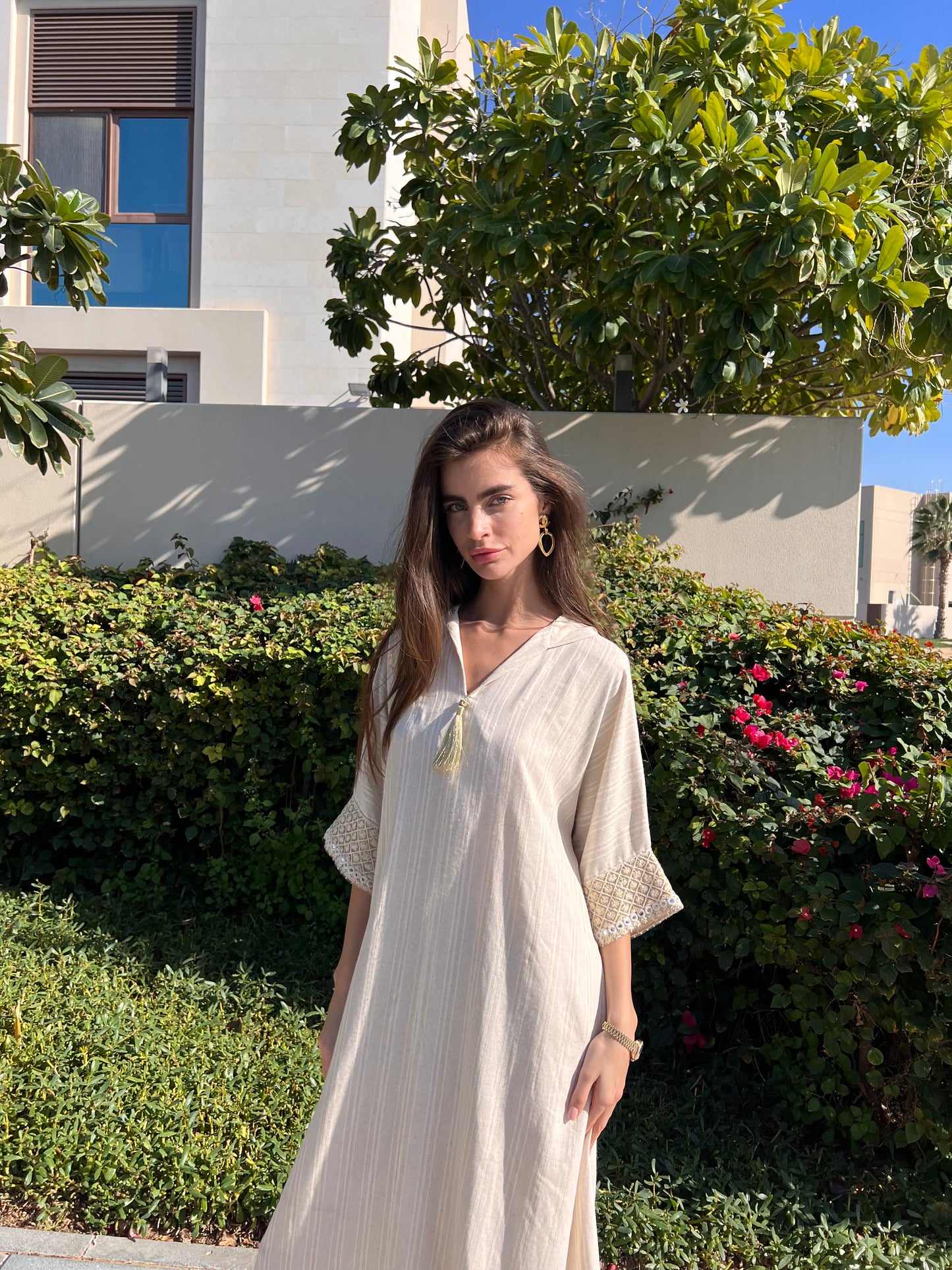 Tasneem Linen Kaftan