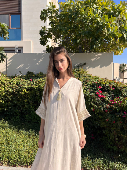 Tasneem Linen Kaftan