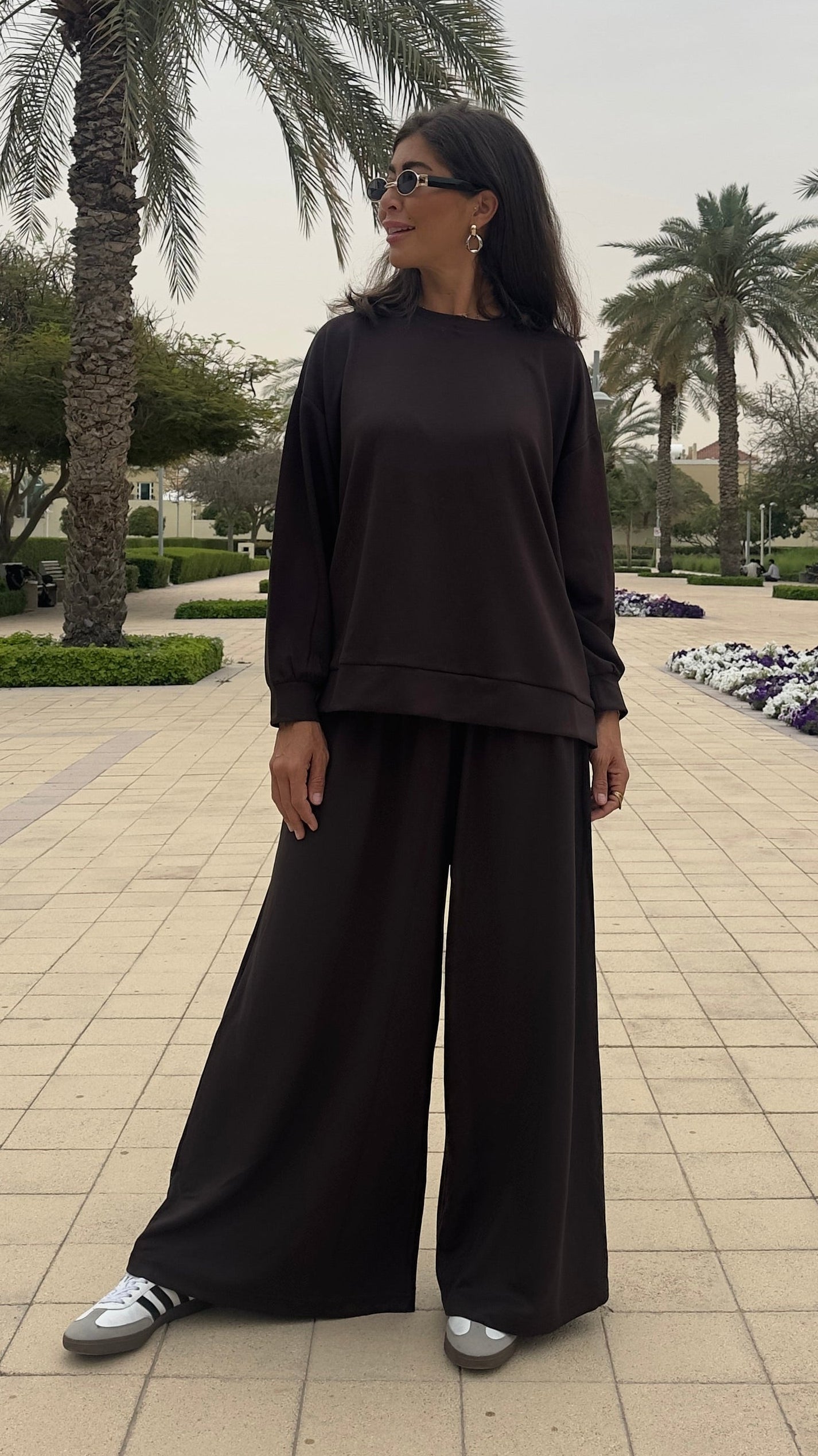 طقم الانسياب - بني