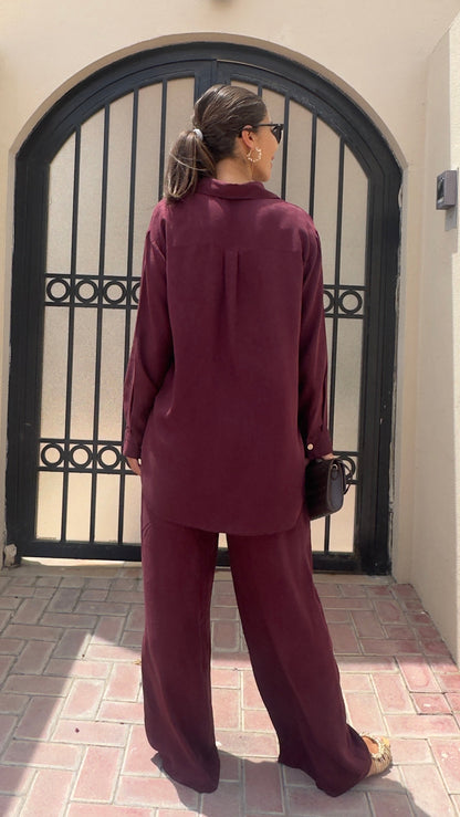The Talia Set - Burgundy