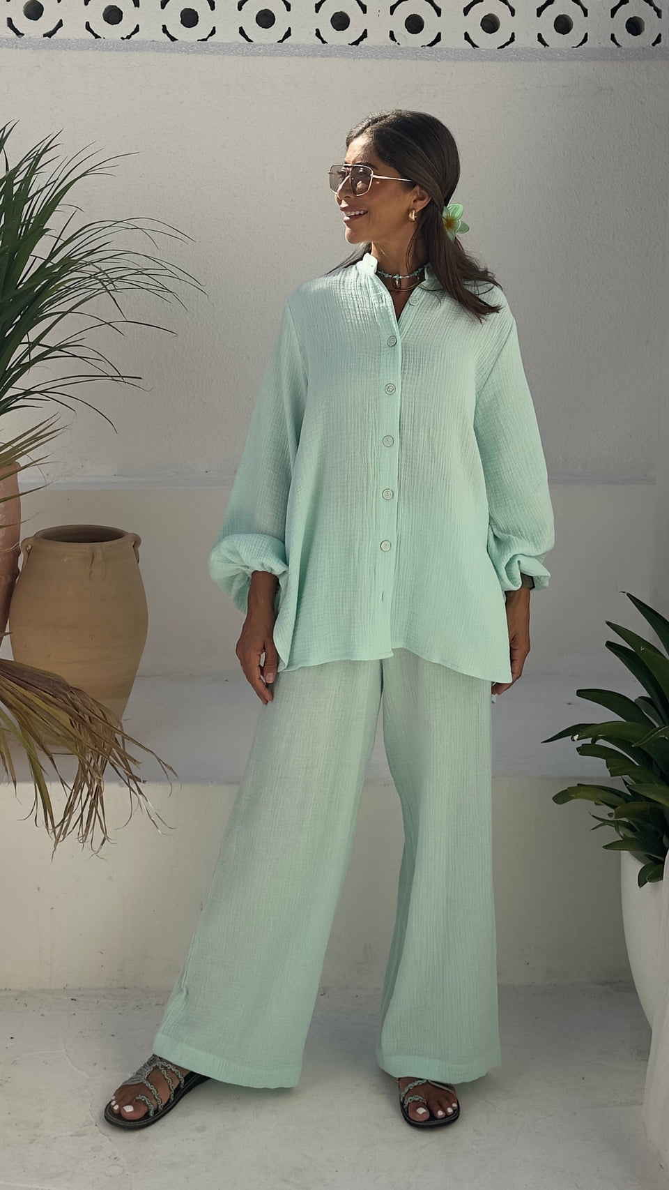 طقم كابري - أخضر