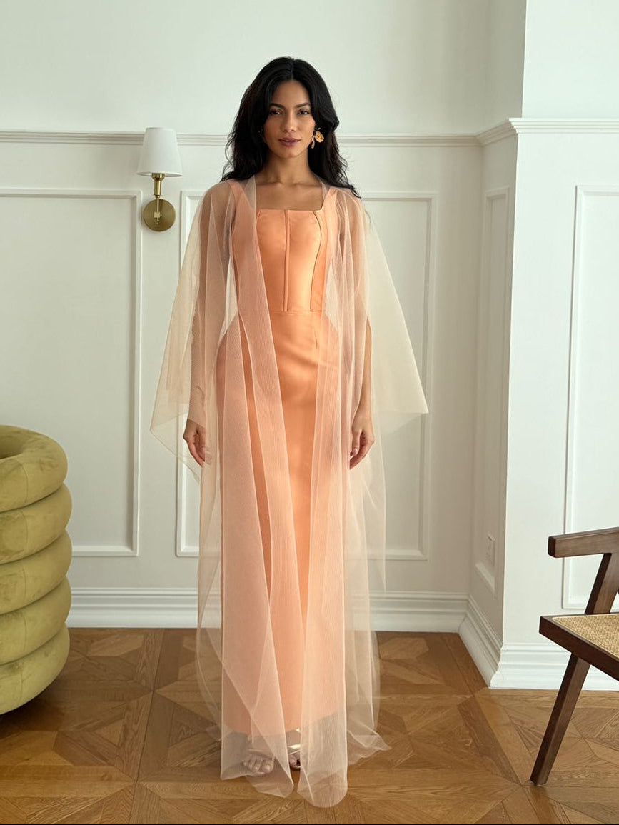Nur Dress - Peach
