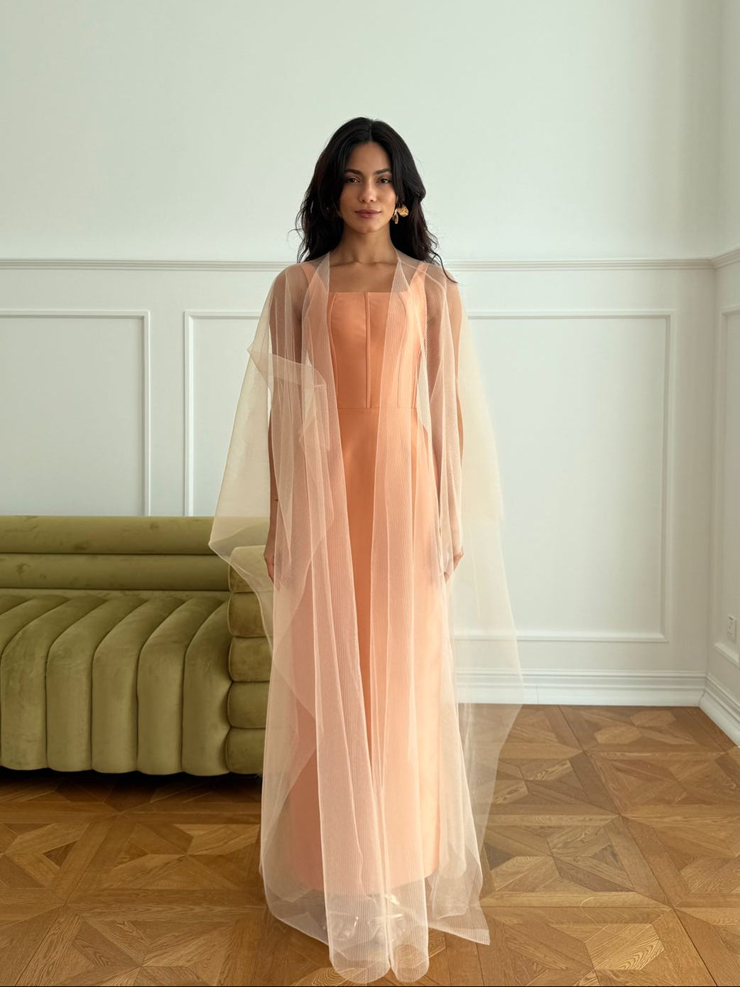 Nur Dress - Peach