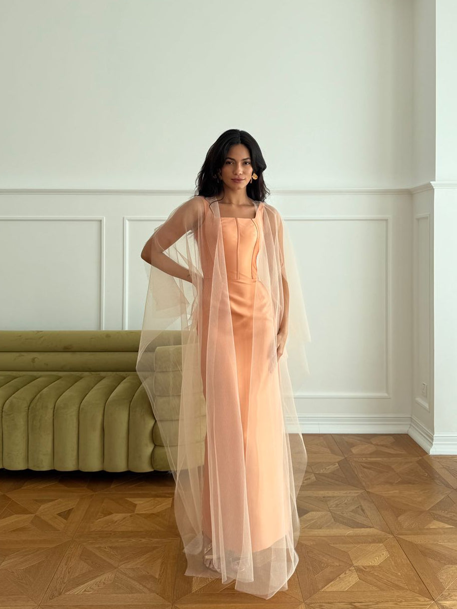 Nur Dress - Peach