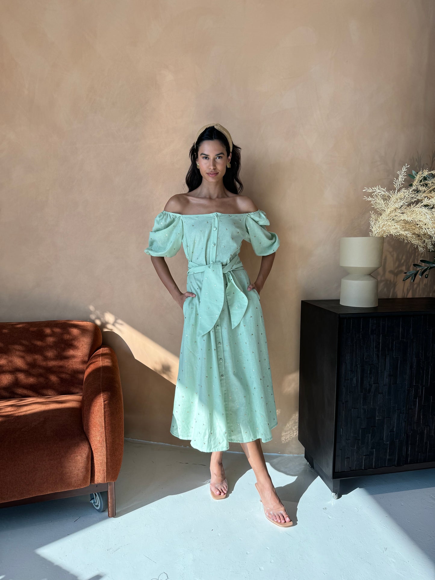 Mallorca Dress Light Green - EDS048