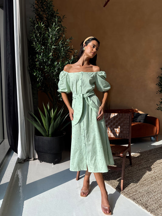 Mallorca Dress Light Green - EDS048