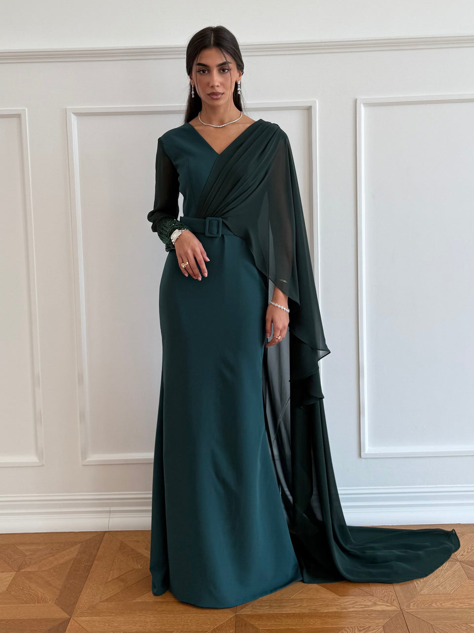 Fairuz shawl gown