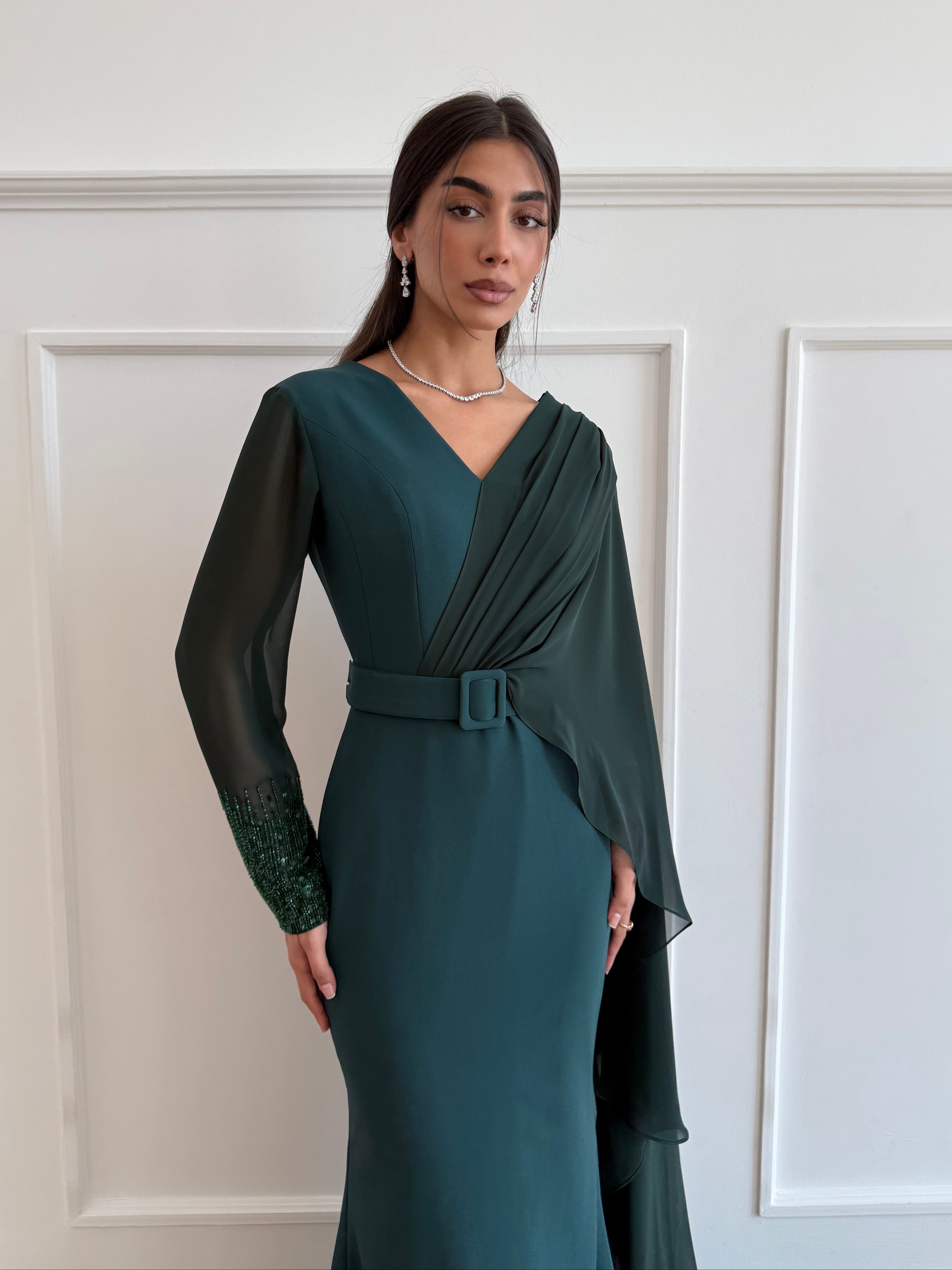 Fairuz shawl gown