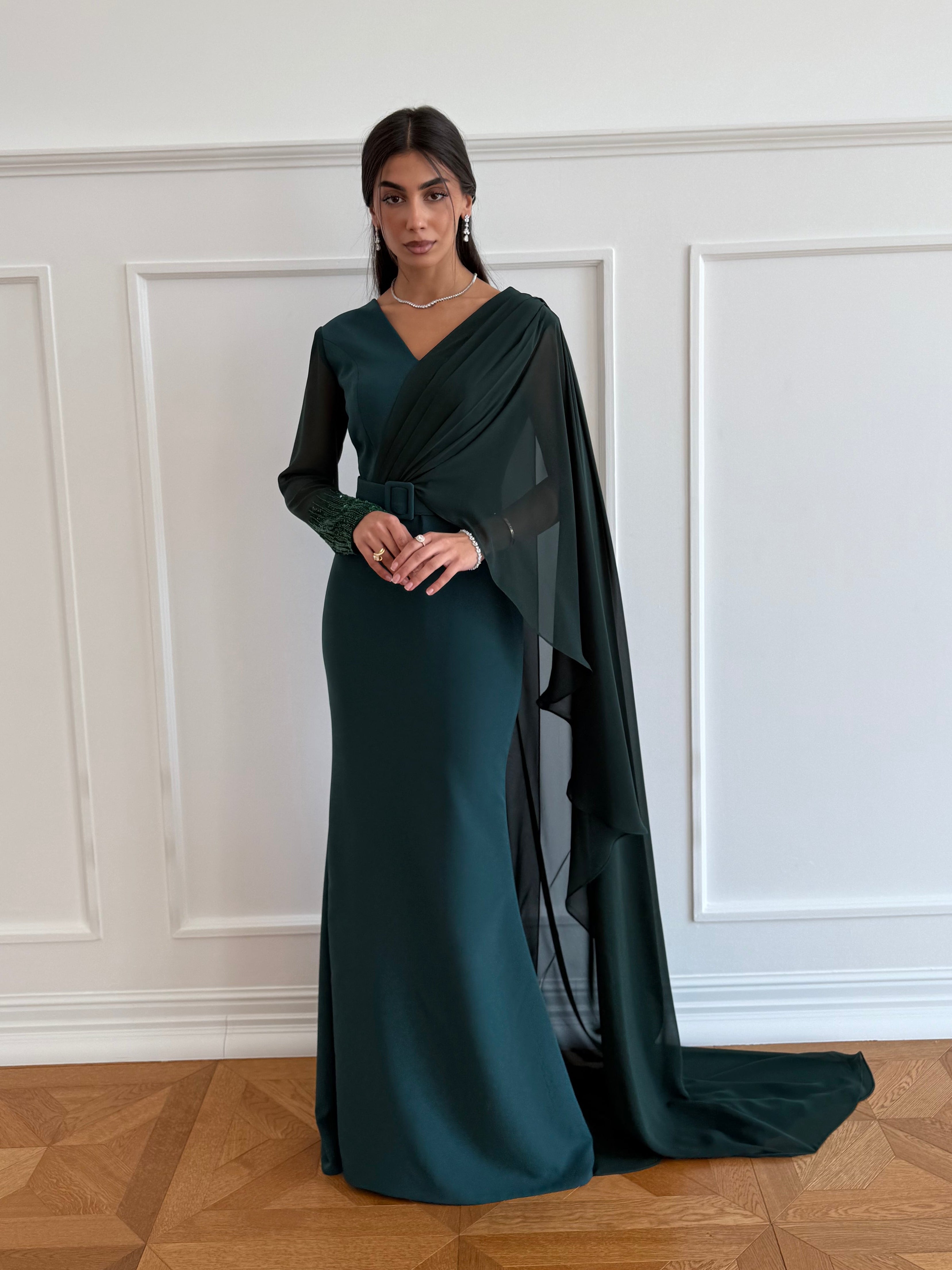 Fairuz shawl gown