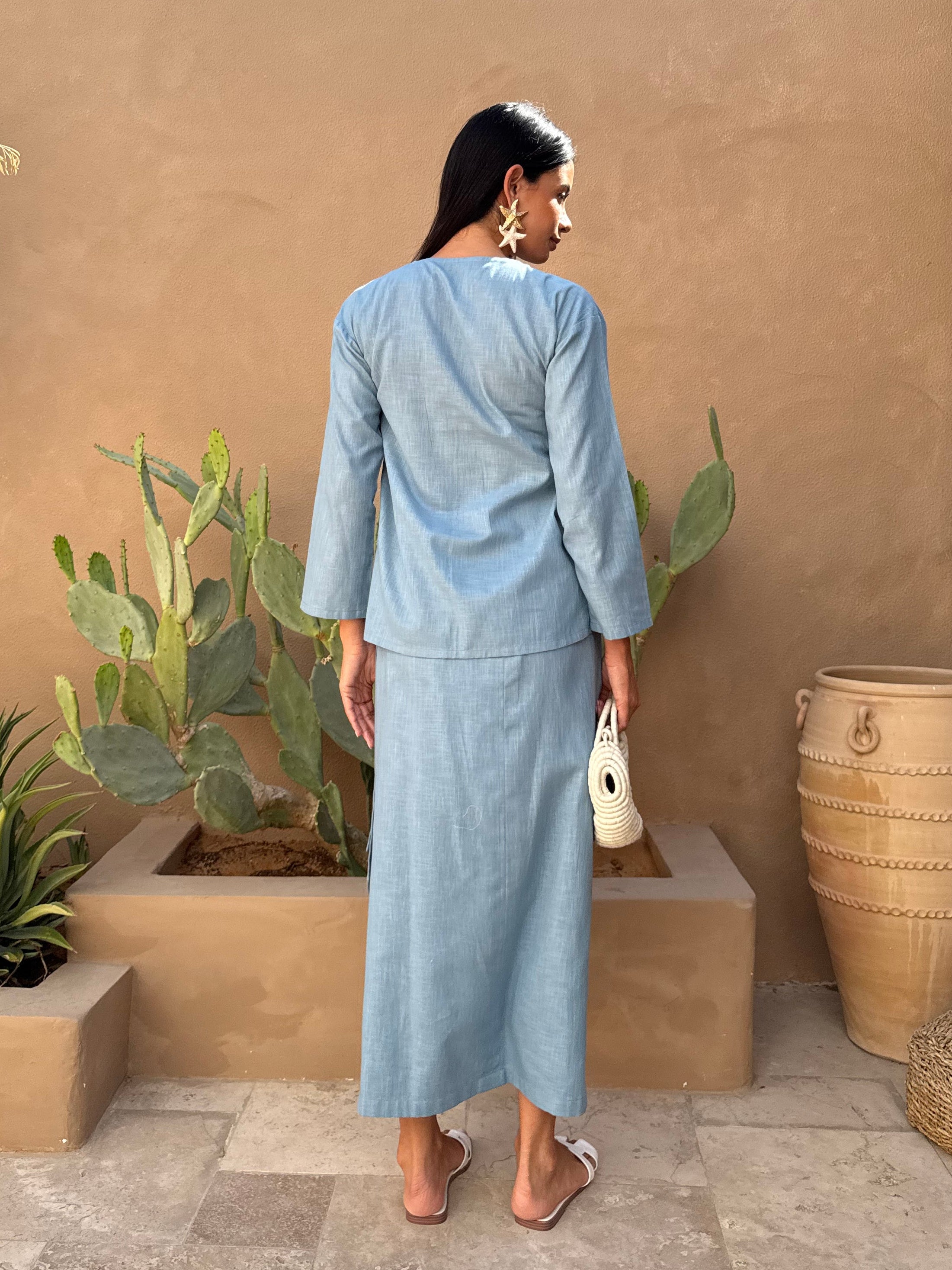 طقم ماربيا - أزرق