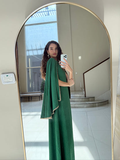 Ascia Cape Kaftan - Green