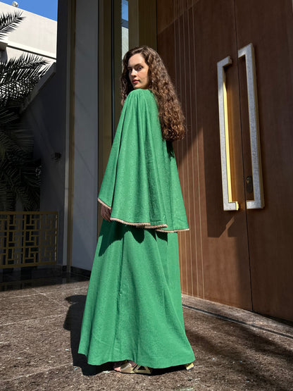 Ascia Cape Kaftan - Green
