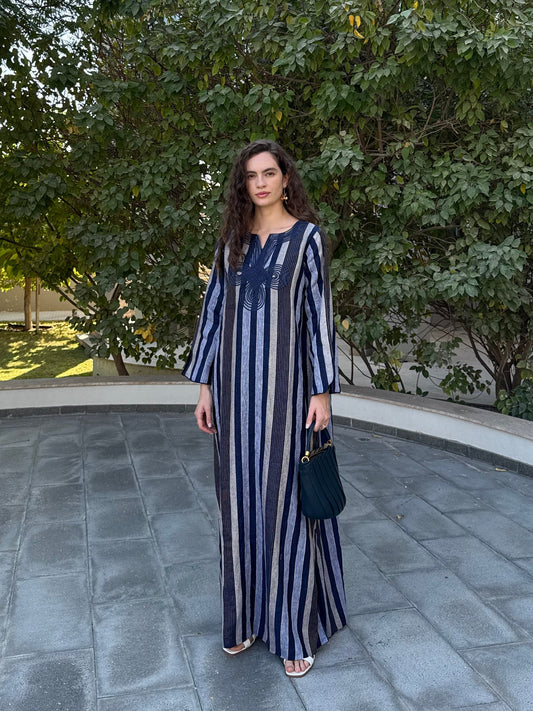 Nile Kaftan - Dark Blue