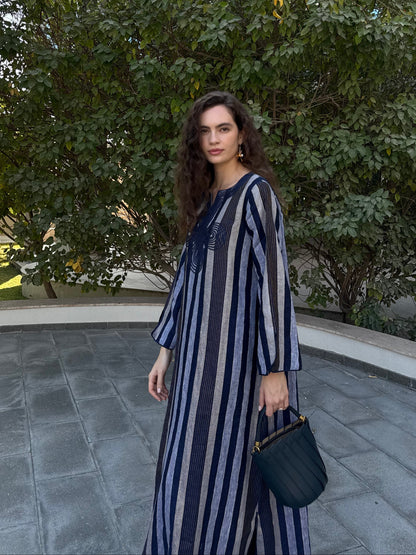 Nile Kaftan - Dark Blue