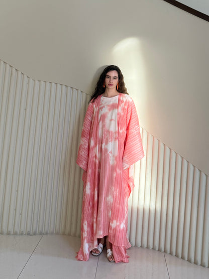 Hasna 2 piece Kaftan - Orange