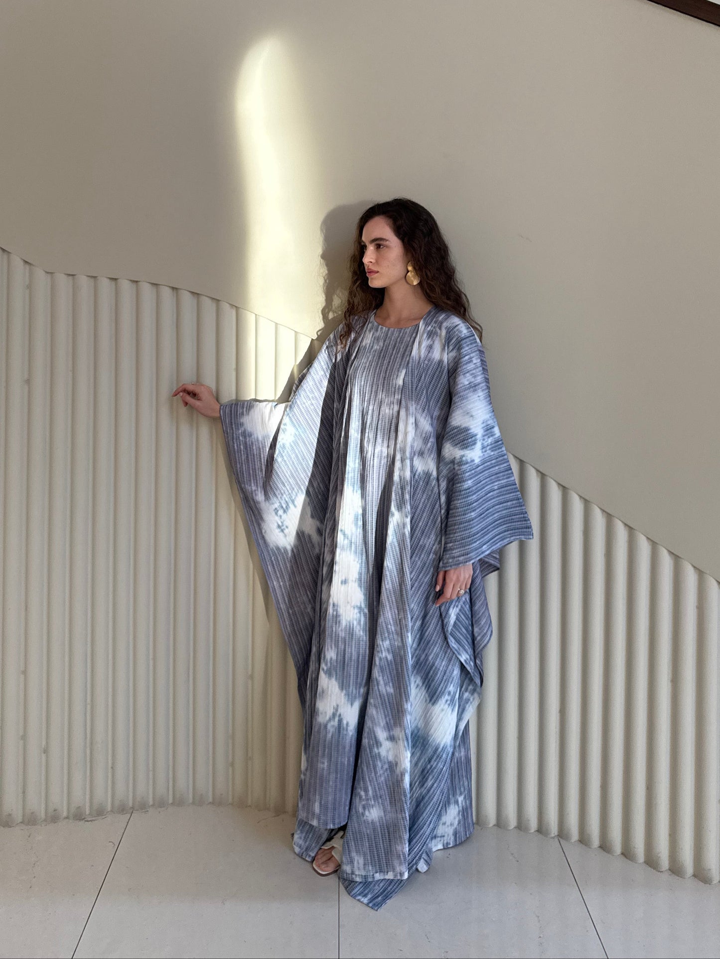 Hasna 2 piece Kaftan - Blue
