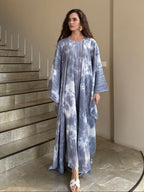 Hasna 2 piece Kaftan - Blue