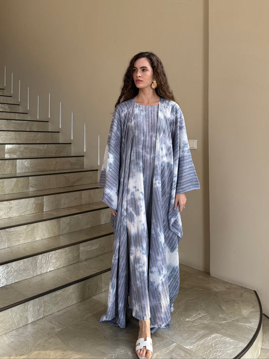 Hasna 2 piece Kaftan - Blue