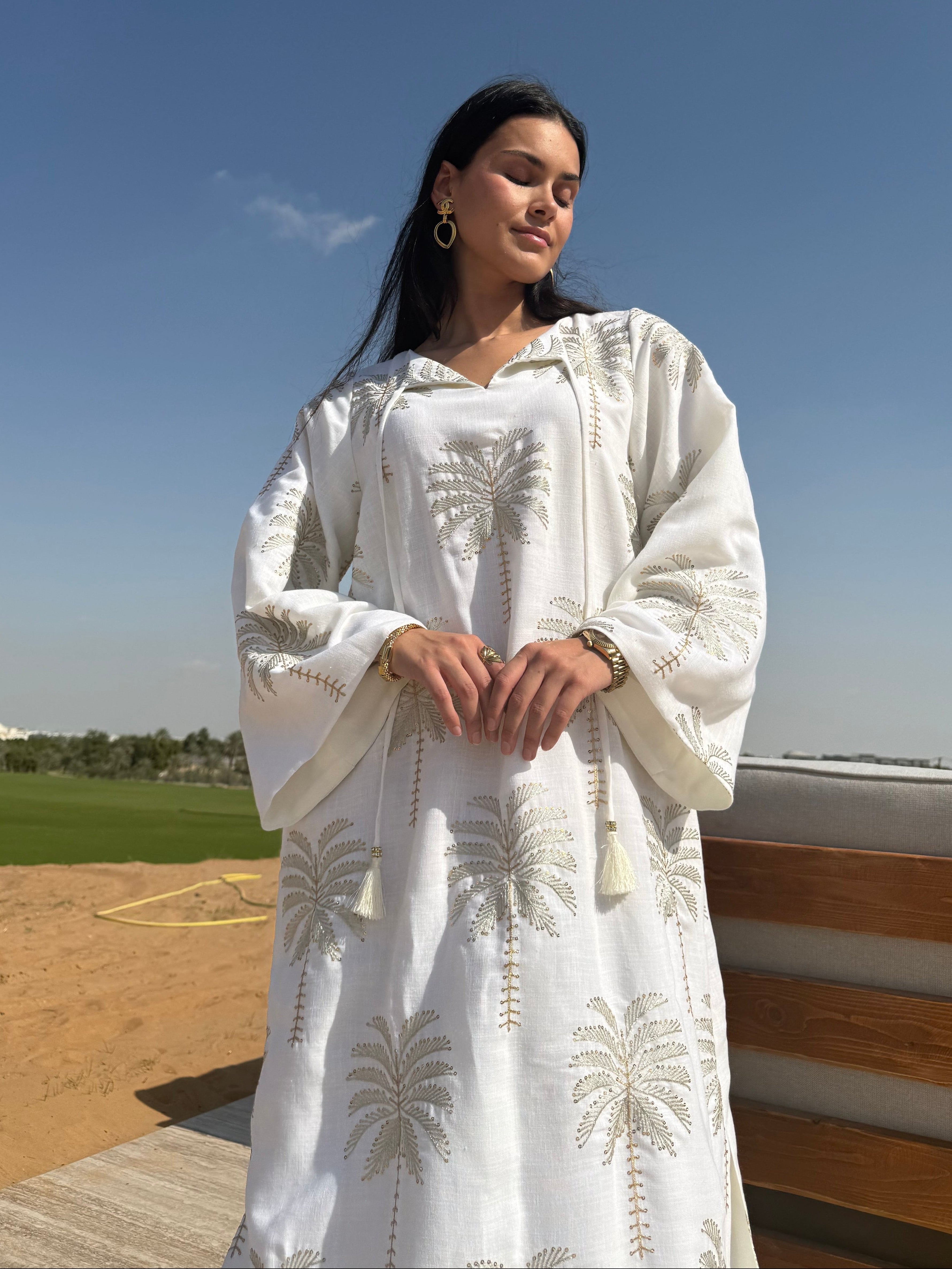 قفطان بالميرا - أوف وايت