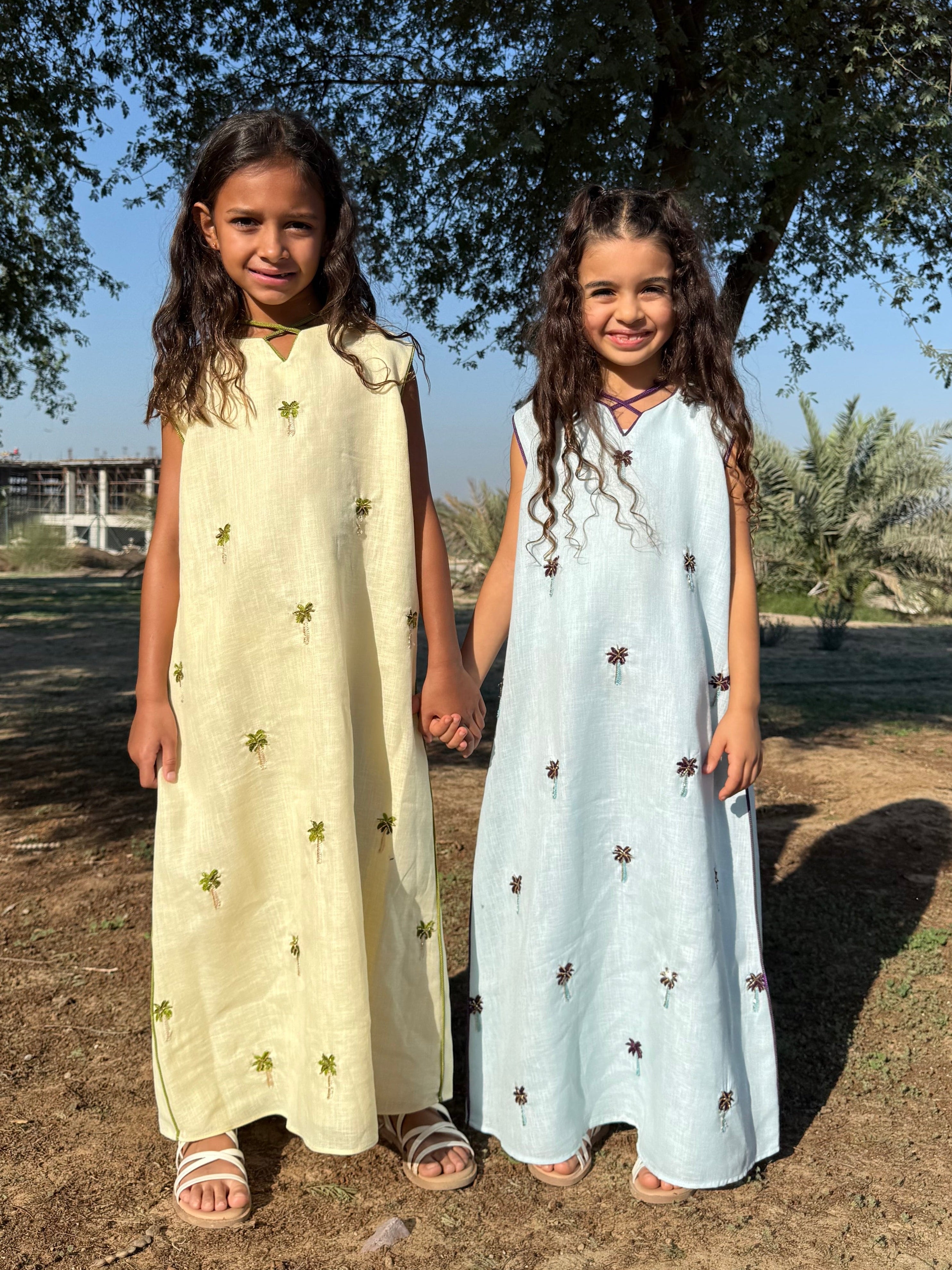 قفطان لونا للأطفال - أزرق -