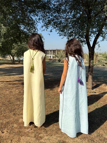 Luna Kids Kaftan- Yellow