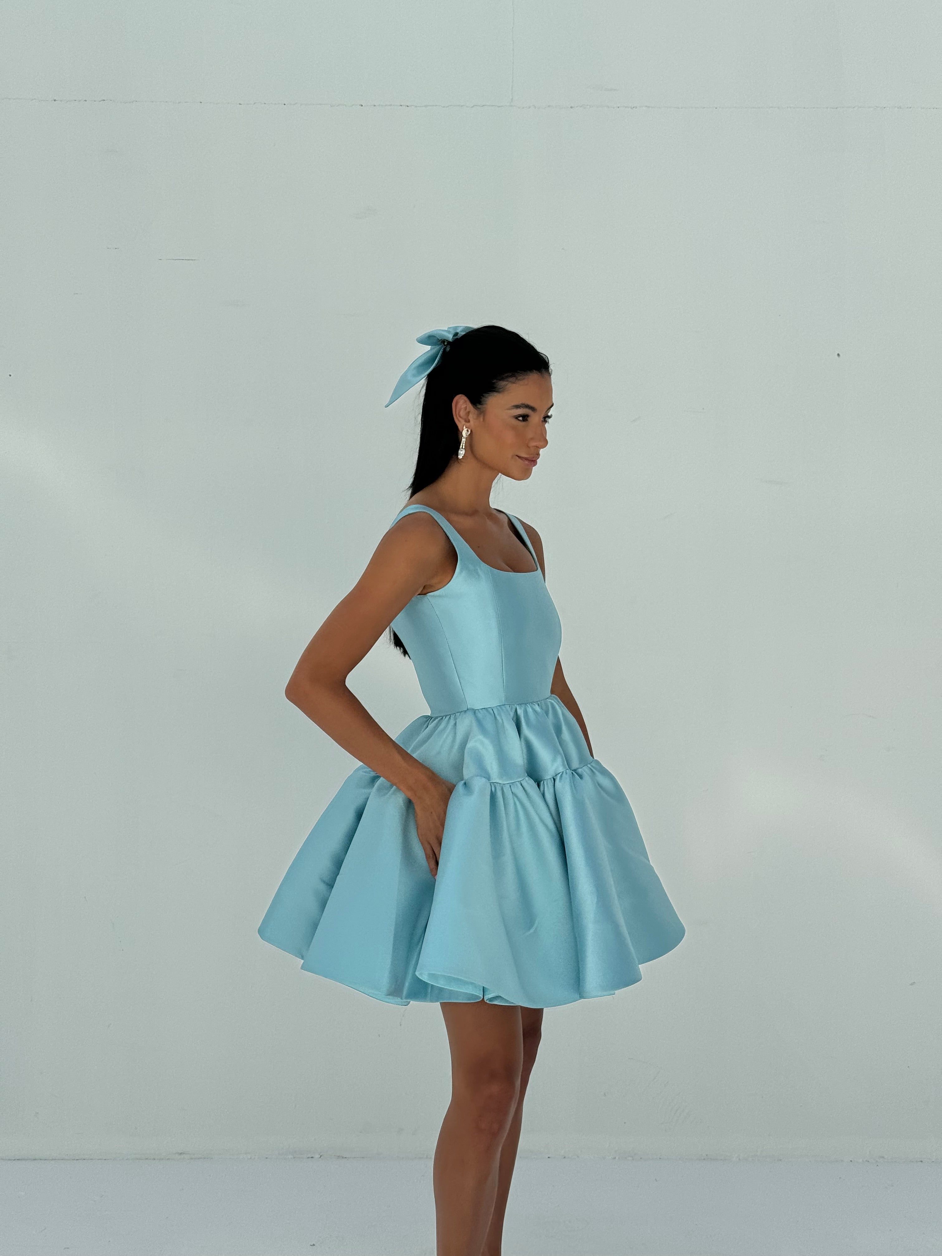 Blue Short Dress - EDS019B
