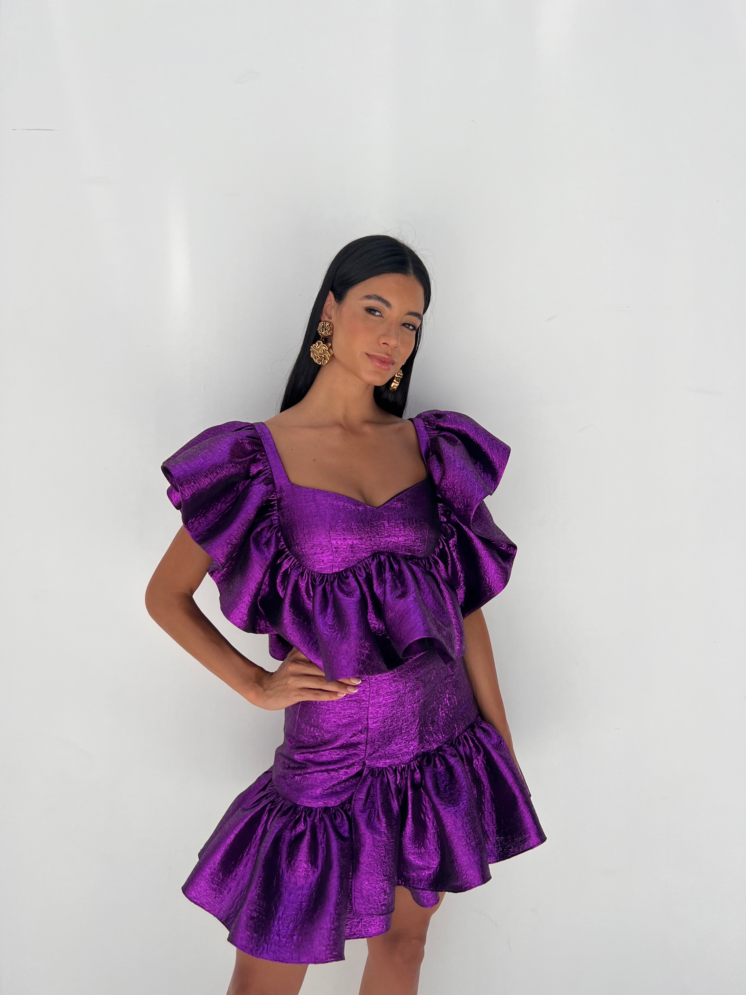 Purple Brocade - EDS032