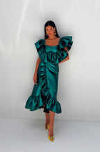Green Brocade Set - EDS033