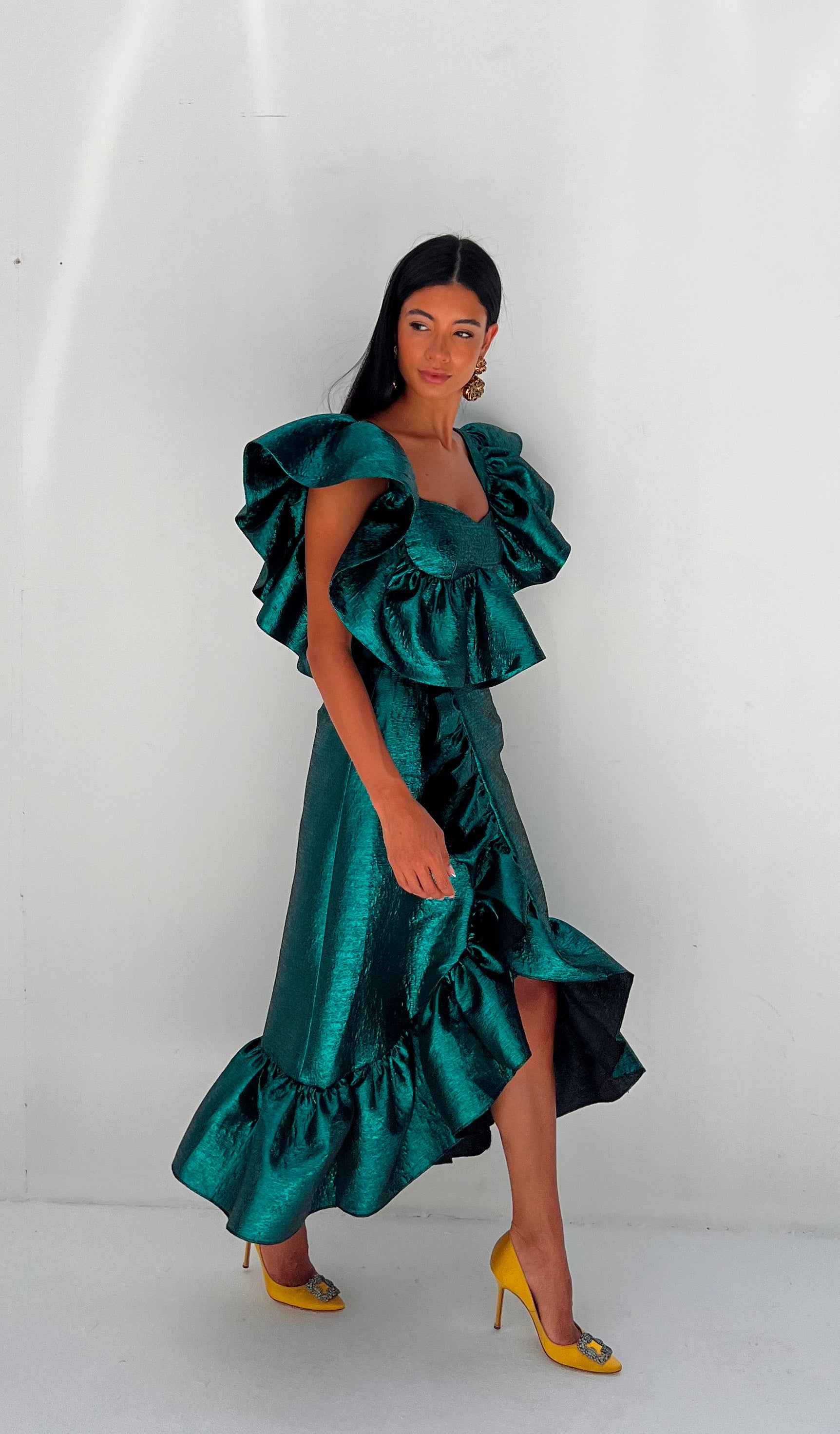 Green Long Skirt - EDS026