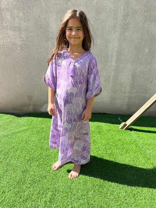 Purple Kaftan Tulip - Kids