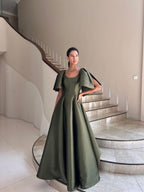 Olive Green Dress