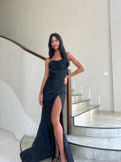 BLACK LONG DRESS