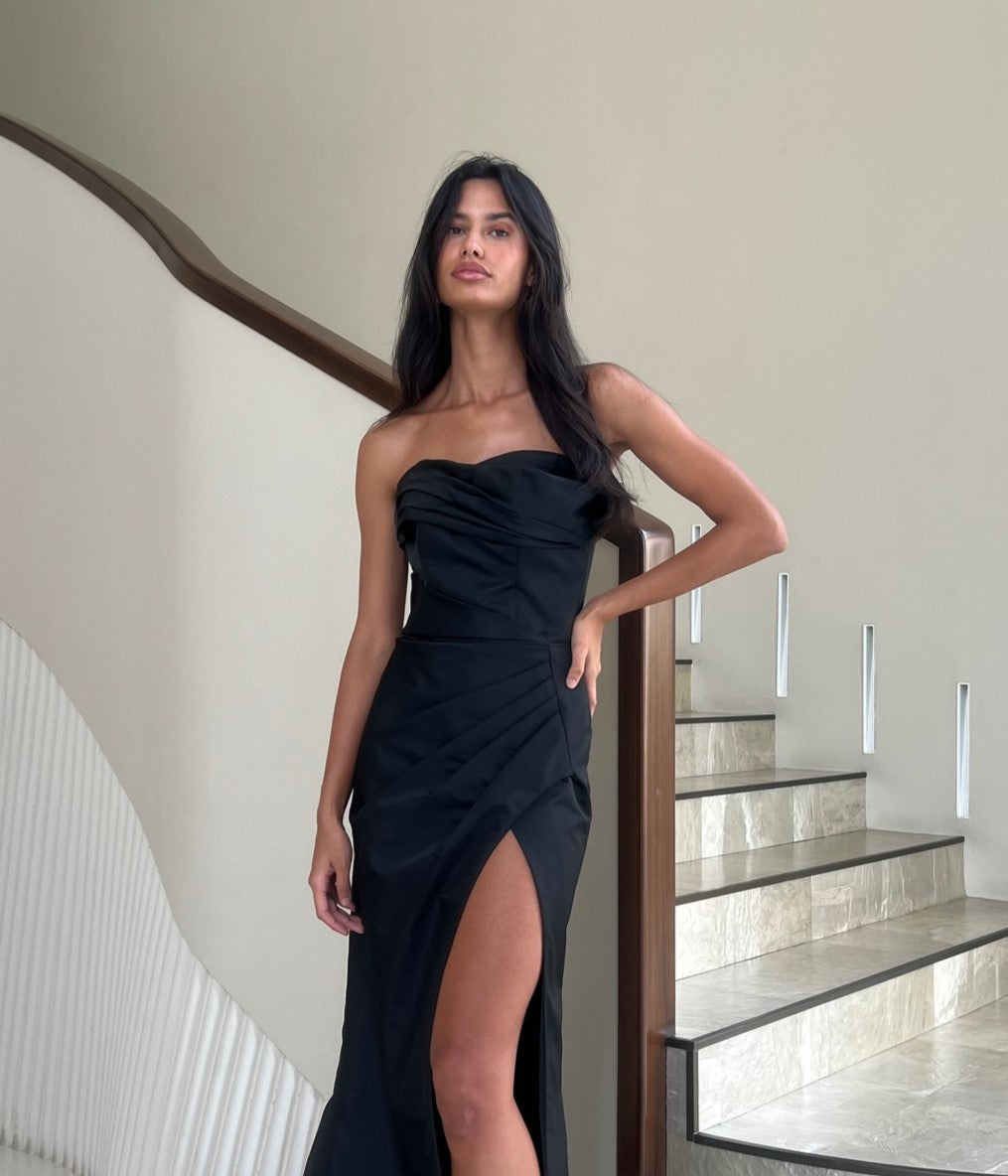 BLACK LONG DRESS